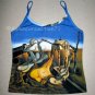 HOPE Salvador Dali Daddy Longlegs Hand Print Art Dress Misses Size S Small 4-6