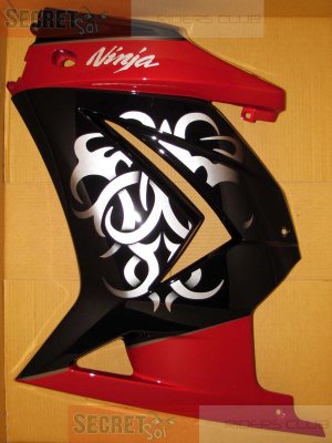 Kawasaki Ninja 250R EX250 OEM Left Fairing Special Edition Red Black SE 55054-5499-15Y 2008-2012