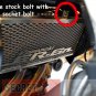 Kawasaki Ninja 650R Aluminum Logo Radiator Guard 09 10 11