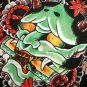 ONI Devil Japan IREZUMI Tattoo SHORT Sleeve T Shirt Unisex L
