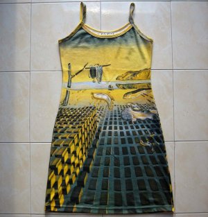 Salvador Dali DISINTEGRATION OF MEMORY Art Print Dress Size S Misses 4-6