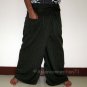 PLUS SIZE Thai XXXL Cotton Drill Fisherman Yoga Pants GREEN Stripe