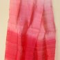 Thai Hand Craft Silk Fabric Scarf New RED and PINK