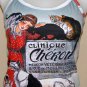 CLINIQUE CHERON Singlet STEINLAN Art Print TANK TOP Misses Size XL