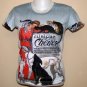 CLINIQUE CHERON New STEINLAN Fine Art Print T Shirt Misses Size L Large