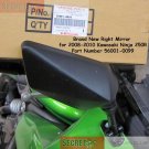 Kawasaki 56001-0099 Ninja 250R EX250 OEM RIGHT Mirror 2008 2009 2010 2011 2012