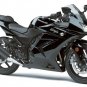 Kawasaki 55028-0153-H8 Ninja 250R EX250 OEM UPPER COWLING EBONY BLACK 2008-2012
