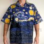 STARRY NIGHT Van Gogh Art Print Shirt Singlet TANK TOP Misses M Medium