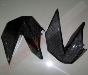 Kawasaki Ninja 650R CARBON FIBER Side Cowlings 09 10 11 NEW!