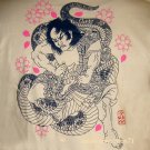 DRAGON Wrestler New RONIN Japan T Shirt L Cream BNWT!