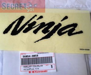 Ninja Kawasaki 56054-0059 OEM Fairing Decal Sticker BLACK