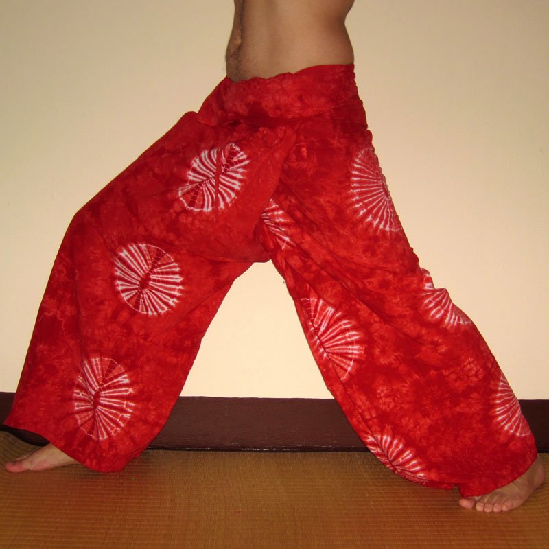 kittiya 2 TONE Thai Fisherman Pants Yoga Trousers FREE Size Plus Cotton and : Buy Online at Best Price in KSA - Souq is now