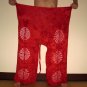 PLUS SIZE Thai Cotton Fisherman Pants Yoga Trousers RED Tie Dye XXXL 3XL