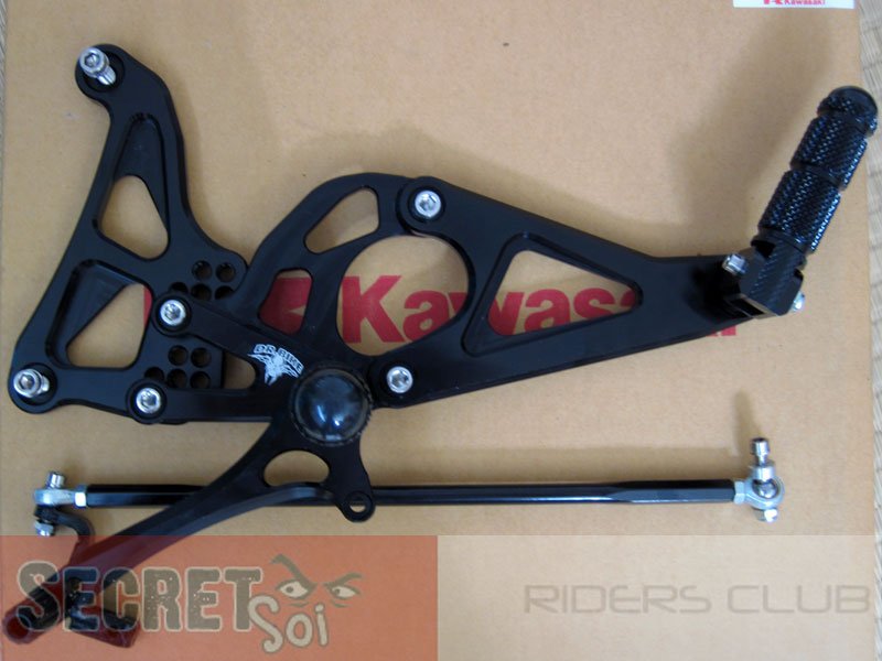 RACE REARSETS + Pax Pegs BLACK Kawasaki Ninja 650R ER6n 2009 2010 2011