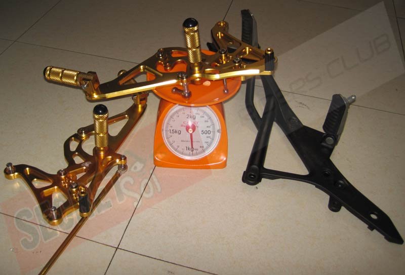 RACE REARSETS + Pax Pegs BLACK Kawasaki Ninja 650R ER6n 2009 2010 2011