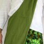 Thai Hippy Trippy Cotton BUDDHA BAG Sling Purse Messenger OLIVE Green