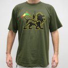 CONQUERING LION of JUDAH Rasta REGGAE T-shirt XXL Green