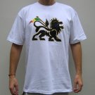 CONQUERING LION of JUDAH Rasta REGGAE T-shirt L White