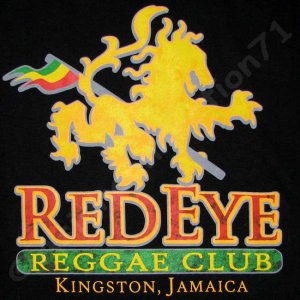 RED EYE REGGAE CLUB KINGSTON JAMAICA T-shirt L Black