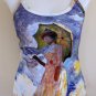 Monet WOMAN with PARASOL Fine Art Print Shirt Singlet TANK TOP Misses S Small