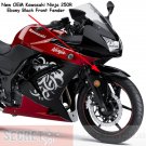 Kawasaki Ninja 250R OEM FRONT FENDER 35004-0079-H8 Ebony Black 2008-2012