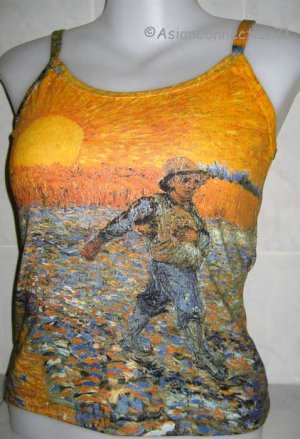 Van Gogh SEMINATORE COL SOLE Art TANK TOP Misses M Medium