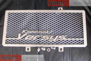 Kawasaki Versys Aluminum Logo Radiator Guard 2010 2011 2012