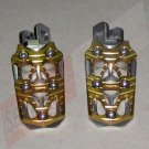 Kawasaki Versys Billet Aluminum Footpegs Foot Pegs GOLD Anodize 2010 2011 2012 KLE 650
