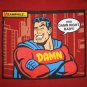 SUPER DAMN Funny Brand New Cotton MAN T-shirt M RED
