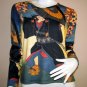 KABUKI New Japanese Ukiyoe Art Print Tank Top Dress M