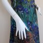 Vincent Van Gogh IRISES Hand Print Fine Art Dress Misses Size XL 16-18