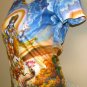 VISHNU GARUDA Gajendra Hindu Art Print T Shirt Misses S Small Short Sleeve