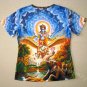 VISHNU GARUDA Gajendra Hindu Art Print T Shirt Misses S Small Short Sleeve