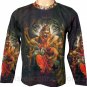 NARASIMHA VISHNU Hindu Art Print Shirt TANK TOP Misses Size S Small