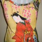 Red Kimono Under Sakura Japan Art Print Shirt Singlet TANK TOP Misses S Small