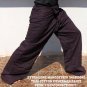Thai EXTRA LONG Cotton Fisherman Yoga Pants AMBER GOLD Stripe