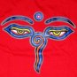 BUDDHA EYES Meditation REGGAE Tibetan Namaste T-Shirt XL Red