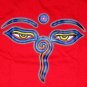 BUDDHA EYES Meditation REGGAE Tibetan Namaste T-Shirt XL Red