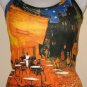 Van Gogh CAFE TERRACE at NIGHT Fine Art Print TANK TOP Shirt Singlet Misses S Small