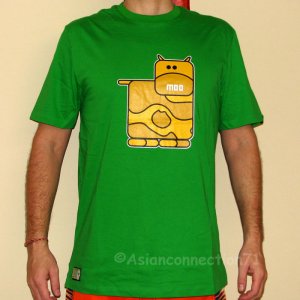 MOO Cow Cute New T-shirt by CISSE Asian XXL Green BNWT!