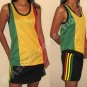 Roots Rasta Reggae Mesh TANK TOP Shirt Mens M Medium