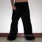 Thai EXTRA LONG Cotton Fisherman Pants SOLID BLACK Yoga Beach Dance Trousers