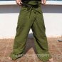 Thai Fisherman Pants Yoga Beach Dance Trousers EXTRA LONG Cotton Dark Blue Stripe