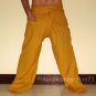 Thai EXTRA LONG Cotton Fisherman Pants Striped Mangosteen Maroon Yoga Dance Beach Trousers