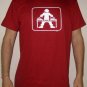 GLOW IN THE DARK DJ Turntable Party T-Shirt M Red New!