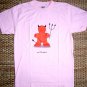 MY LITTLE DEVIL Fun Cute T-Shirt M Medium Pink On Sale