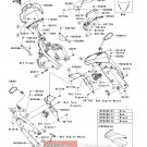 Kawasaki Ninja 650R ER6f OEM COWLING INNER FRONT LEFT 55028-0241 2009 2010 2011