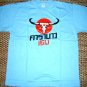 Thai CARABAO DAENG Red Buffalo New Thai T-shirt M Blue