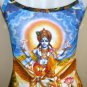 VISHNU GARUDA GAJENDRA Hindu Fine Art Print Shirt TANK TOP Misses Size XL
