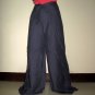 Thai FREESIZE Silky Rayon Wrap Yoga Pants DARK GRAY Asian Dance Beach Party Trousers